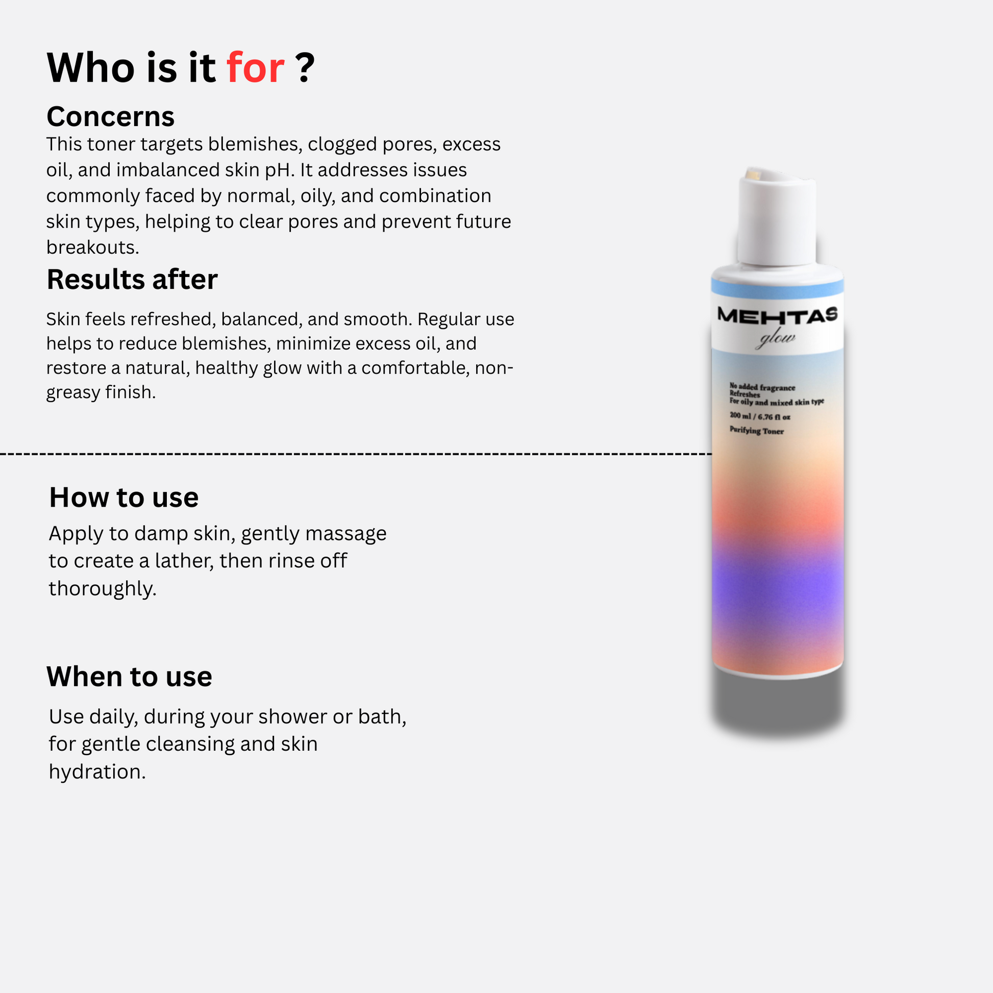 Purifying Toner